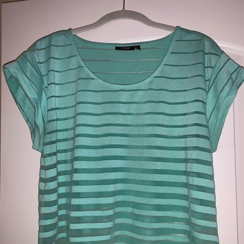 Sheer Teal Blouse